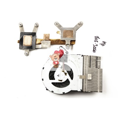 Система охлаждения для ноутбука HP DV6-3000 DV7-4000 AMD (медь) p/n: 3MLX6TATPL0