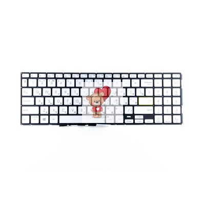 Клавиатура для Asus X513EA Серебро с подстветкой Клавиатура для Asus X513EA Серебро с подстветкой