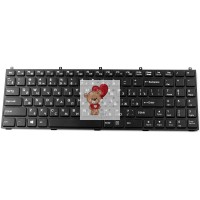 Клавиатура для ноутбука DNS Clevo W765K Черная с рамкой p/n: MP-08J46SU-430, 6-80-M9800-280-1