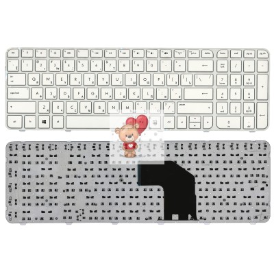 Клавиатура для HP Pavilion G6-2000 Белая с рамкой p/n: R36, AER36700010, AER36700110, AER36700210