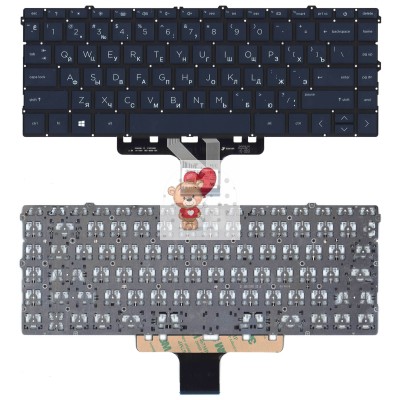 Клавиатура для HP 14-DV синяя без подсветки p/n: 831-00822-00A Клавиатура для HP 14-DV синяя без подсветки p/n: 831-00822-00A