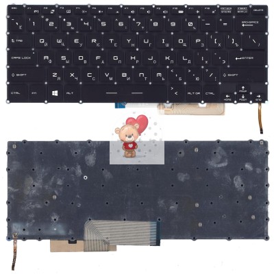 Клавиатура для MSI GS32 c подсветкой p/n: HMB3709SMB01 Клавиатура для MSI GS32 c подсветкой p/n: HMB3709SMB01