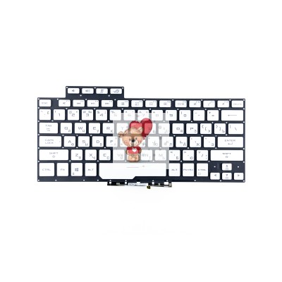 Клавиатура для Asus GA401IH Серебро с подсветкой p/n: 0KNR0-2615RU00