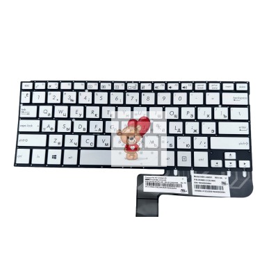 Клавиатура для Asus TP300UA TP301 Серебро p/n: 9Z.N8JSC.D01, PK1316W210S, 0KNB0-3120US00 Клавиатура для Asus TP300UA TP301 Серебро p/n: 9Z.N8JSC.D01, PK1316W210S, 0KNB0-3120US00