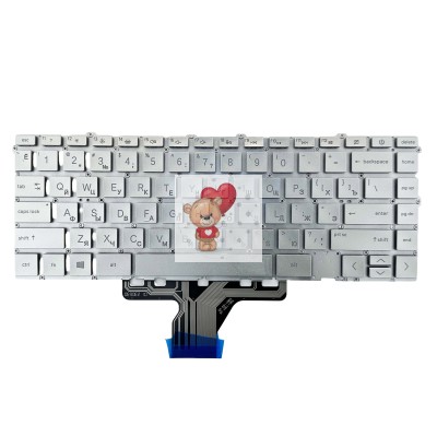 Клавиатура для HP 15-eu с подсветкой Серебро Клавиатура для HP 15-eu с подсветкой Серебро