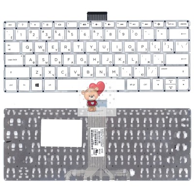 Клавиатура для HP Pavilion x360 11-K Белая p/n: HPM14K33SU-698 PK131U41A05 Клавиатура для HP Pavilion x360 11-K Белая p/n: HPM14K33SU-698 PK131U41A05