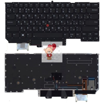 Клавиатура для ноутбука Lenovo ThinkPad X1 Carbon Gen 5 2017 p/n: SN20M08031, FRU P/N 01ER623 Клавиатура для ноутбука Lenovo ThinkPad X1 Carbon Gen 5 2017 p/n: SN20M08031, FRU P/N 01ER623