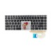 Клавиатура для HP 840 G5 Черная с серой рамкой p/n: V162726B1