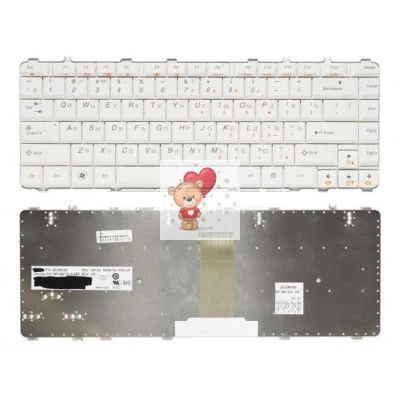 Клавиатура для ноутбука Lenovo Y550 Белая р/n: 25-008291, V-10120AS1-RU, 25-008389 Клавиатура для ноутбука Lenovo Y550 Белая р/n: 25-008291, V-10120AS1-RU, 25-008389