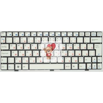 Клавиатура для ноутбука DNS Clevo M1100 Белая p/n: MP-08J66SU-430, MP-08J66SU-43013