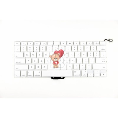 Клавиатура для Apple A1342 Белая горизонтальный Enter Ver.2 Клавиатура для Apple A1342 Белая горизонтальный Enter Ver.2