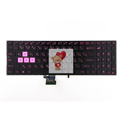 Клавиатура для Asus GL702 с фиолетовой подсветкой p/n: 0KNB0-662UUS00, 0KN0-TD3US13 Клавиатура для Asus GL702 с фиолетовой подсветкой p/n: 0KNB0-662UUS00, 0KN0-TD3US13