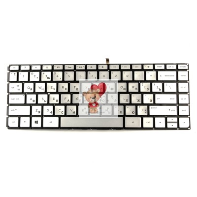 Клавиатура для HP 14-AB Серебро с подсветкой p/n: HR02-C 797212-001, NSK-CX0SW 01 Клавиатура для HP 14-AB Серебро с подсветкой p/n: HR02-C 797212-001, NSK-CX0SW 01