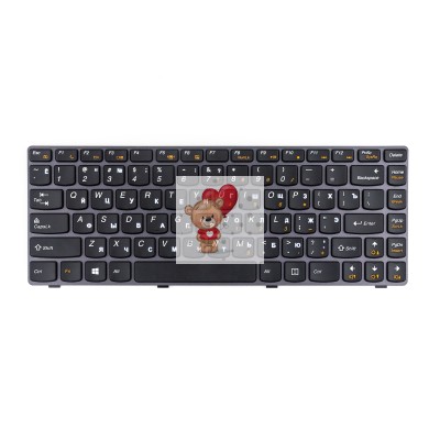 Клавиатура для ноутбука Lenovo V470 серая рамка p/n: MP-10A23US-686BW, 25207484 Клавиатура для ноутбука Lenovo V470 серая рамка p/n: MP-10A23US-686BW, 25207484
