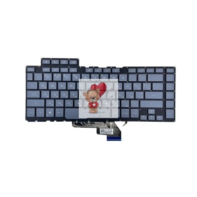 Клавиатура для Asus GU502DU серая с подсветкой p/n: V184662F, 0KN1-971RU21 Клавиатура для Asus GU502DU серая с подсветкой p/n: V184662F, 0KN1-971RU21