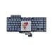 Клавиатура для Asus GU502DU серая с подсветкой p/n: V184662F, 0KN1-971RU21