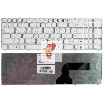 Клавиатура для Asus N61 Белая p/n: KJ3, NSK-UGC0R, NSK-UG60R