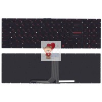 Клавиатура для MSI GE62 с красной подсветкой p/n: V143422GK1, S1N-3ERU2U1-SA0
