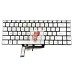 Клавиатура для MSI GF65 Серебро с подсветкой p/n: NSK-FDABN