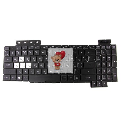 Клавиатура для Asus FX505DV Черная с подсветкой p/n: V170762FS1, 0KN1-5J2UA11, 0KNR0-661BUA00