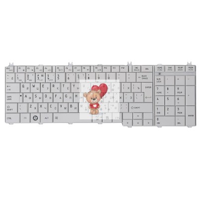 Клавиатура для ноутбука Toshiba C650 Белая p/n: NSK-TN00R, NSK-TN0SC, NSK-TN0SU Клавиатура для ноутбука Toshiba C650 Белая p/n: NSK-TN00R, NSK-TN0SC, NSK-TN0SU