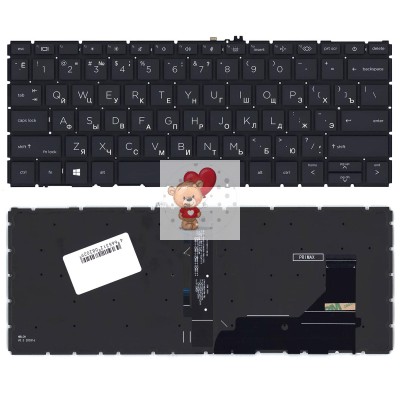 Клавиатура для HP 830 735 с подсветкой p/n: SN9190BL 812-02272-00A Клавиатура для HP 830 735 с подсветкой p/n: SN9190BL 812-02272-00A