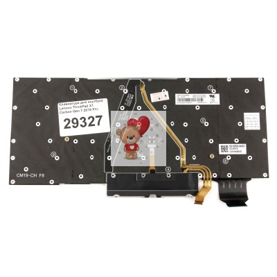 Клавиатура для ноутбука Lenovo ThinkPad X1 Carbon Gen 7 2019 с подсветкой p/n: SN20R55491 Клавиатура для ноутбука Lenovo ThinkPad X1 Carbon Gen 7 2019 с подсветкой p/n: SN20R55491