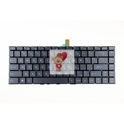 Клавиатура для MSI GS65VR c подсветкой серая p/n: NSK-FDCBN, 9Z.NEVBN.C0R Клавиатура для MSI GS65VR c подсветкой серая p/n: NSK-FDCBN, 9Z.NEVBN.C0R