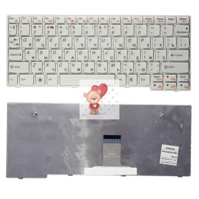 Клавиатура для ноутбука Lenovo S10-3 Белая р/n: 25-010089, 25-010987, 25010089, 25010987