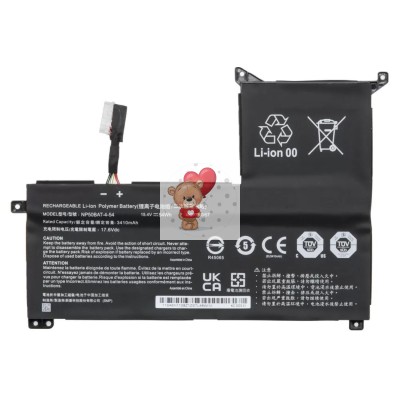 Аккумулятор для ноутбука Clevo (15.2V 3410mAh) p/n: NP50BAT-4-54