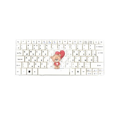 Клавиатура для Acer One 721 Белая p/n: ZA3, ZA5, NSK-AQ00R, NSK-AQ10R