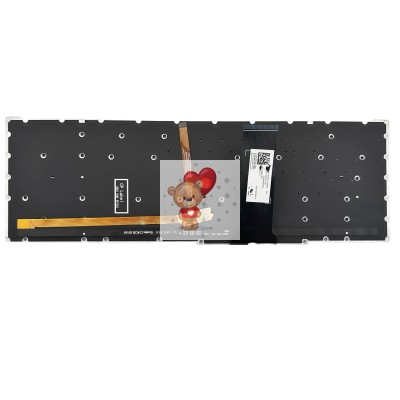 Клавиатура для Acer AN515-54 с белой подсветкой p/n: NKI15130NA, 935064CDK201, PK132K11A04 Клавиатура для Acer AN515-54 с белой подсветкой p/n: NKI15130NA, 935064CDK201, PK132K11A04