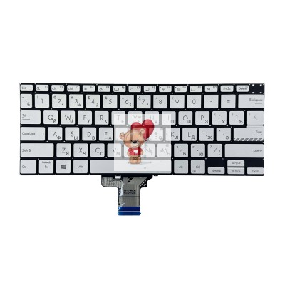 Клавиатура для Asus VivoBook PRO 14X OLED N7400PC-KM03 Серебро Клавиатура для Asus VivoBook PRO 14X OLED N7400PC-KM03 Серебро