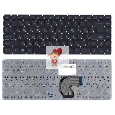 Клавиатура для Asus E403NA Черная p/n: 0KNL0-4103BG00 0KN0-SE1BG32