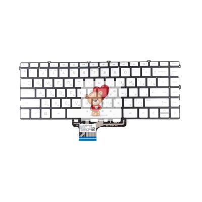 Клавиатура для HP 13-aw Серебро с подсветкой p/n: SN6190BL2 SG-A0320-XUA Клавиатура для HP 13-aw Серебро с подсветкой p/n: SN6190BL2 SG-A0320-XUA