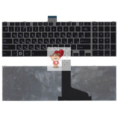 Клавиатура для ноутбука Toshiba L850 cерая рамка p/n: NSK-TV0SV, NSK-TV0SU, NSK-TT0SV Клавиатура для ноутбука Toshiba L850 cерая рамка p/n: NSK-TV0SV, NSK-TV0SU, NSK-TT0SV