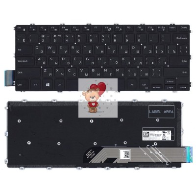 Клавиатура для Dell Latitude 3400 (6CY26) Черная Клавиатура для Dell Latitude 3400 (6CY26) Черная