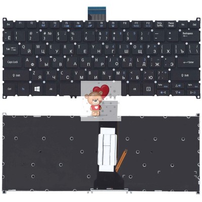 Клавиатура для Acer V5-122 с подсветкой вертикальный Enter