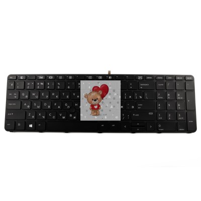 Клавиатура для HP Probook 450 G3 с подсветкой c trackpoint p/n: 841137-001, 9Z.NCGBV.201