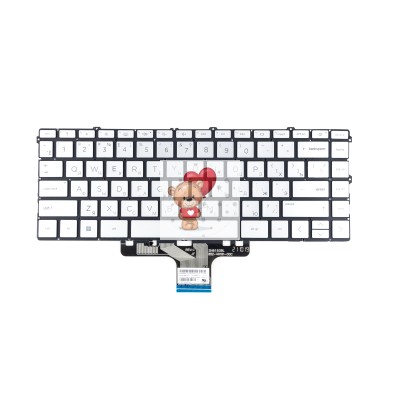 Клавиатура для HP 14-dw Серая с подсветкой p/n: 490.0MQ07.BL13 M28291-FL1, SG-A2890-55A Клавиатура для HP 14-dw Серая с подсветкой p/n: 490.0MQ07.BL13 M28291-FL1, SG-A2890-55A
