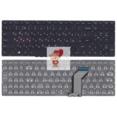 Клавиатура для ноутбука Lenovo Y700-15ISK без подсветки Черная p/n: SN20K13107, PK1310N1A00 Клавиатура для ноутбука Lenovo Y700-15ISK без подсветки Черная p/n: SN20K13107, PK1310N1A00