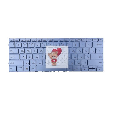 Клавиатура для Asus UX392FA Синий металлик Клавиатура для Asus UX392FA Синий металлик