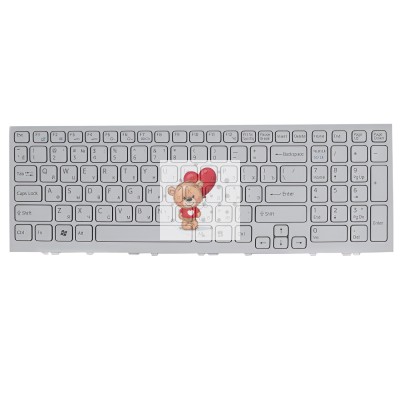 Клавиатура для ноутбука Sony VPC-EH Белая p/n: 148970811, 148971311, 9Z.N5CSQ.30R, NSK-SB3SQ 0R