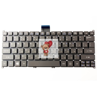 Клавиатура для Acer V5-121 cерая p/n: 9Z.N7WPW.20R, 90.4BT07.A0R, V128230AS1, NSK-R12PW Клавиатура для Acer V5-121 cерая p/n: 9Z.N7WPW.20R, 90.4BT07.A0R, V128230AS1, NSK-R12PW