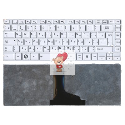 Клавиатура для ноутбука Toshiba P840 Белая с рамкой p/n: 9Z.N7SSQ.001 Клавиатура для ноутбука Toshiba P840 Белая с рамкой p/n: 9Z.N7SSQ.001