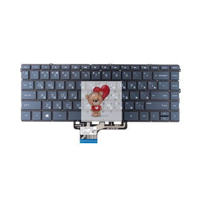 Клавиатура для HP X360 13-aw Blue с подсветкой p/n: SG-A0310-XUA