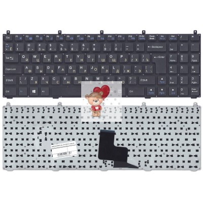 Клавиатура для ноутбука DNS Clevo C4500 Черная без рамки p/n: MP-08J46SU-430, 6-80-M9800-280-1