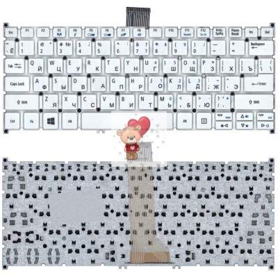 Клавиатура для Acer V5-331 Белая p/n: 60.MPJN1.026, 60.MRTN1.022