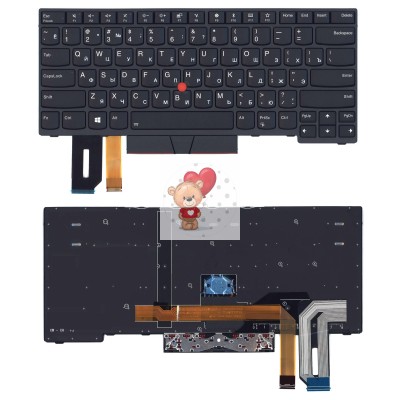 Клавиатура для ноутбука Lenovo T480 Черная без подсветки p/n: 01YP382 SN20P33252 SN5371BL Клавиатура для ноутбука Lenovo T480 Черная без подсветки p/n: 01YP382 SN20P33252 SN5371BL