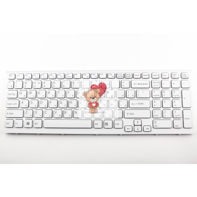 Клавиатура для ноутбука Sony VPC-EB Белая p/n: 148792871, V111678A, 550102M14-203-G